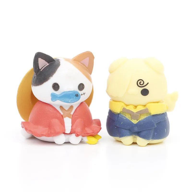 One Piece Cat Figures 8piece Set