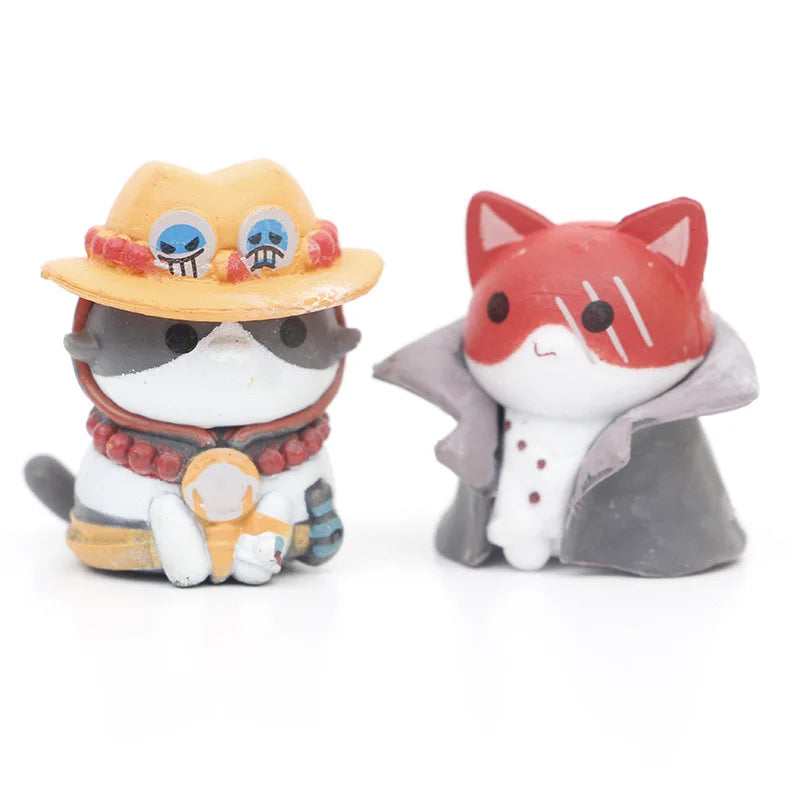 One Piece Cat Figures 8piece Set