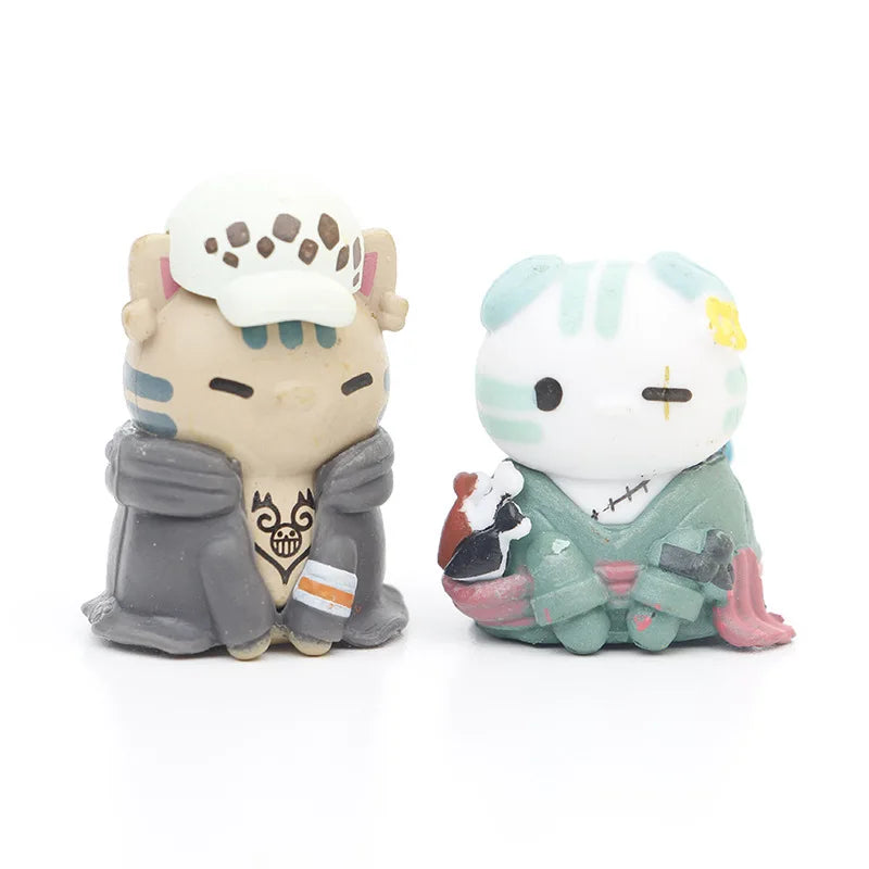 One Piece Cat Figures 8piece Set