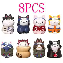 Naruto Cat Figures 8piece Set